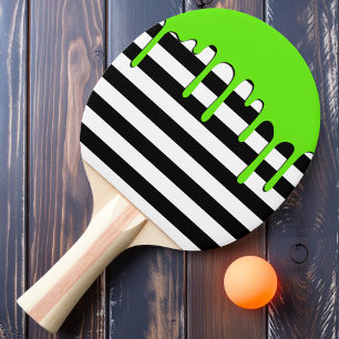 Raquete De Ping Pong Listra Assombrada Verde Gotejante