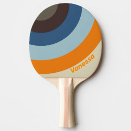 Raquete De Ping Pong Listra em Círculo com Degrade Butternut com Nome