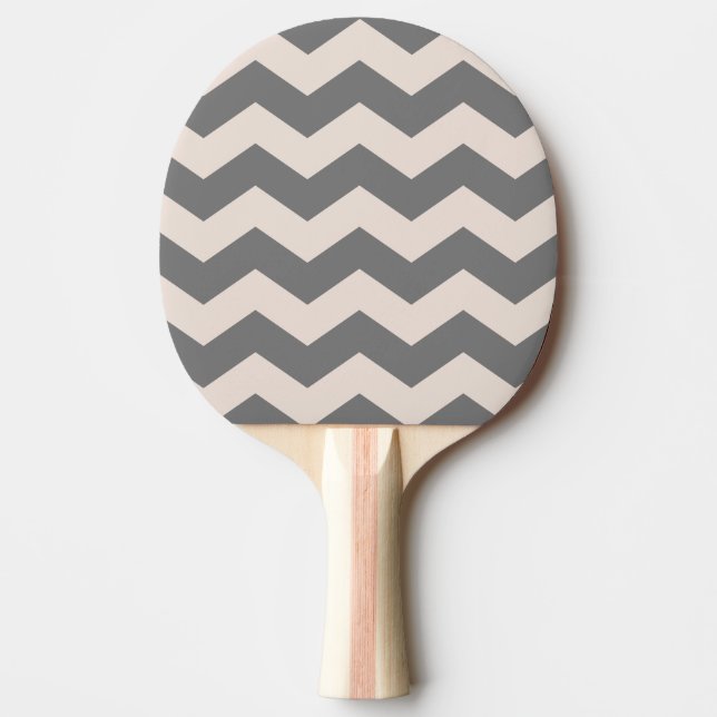 Raquete De Ping Pong Listra Zigzag Areia Rosa (Frente)