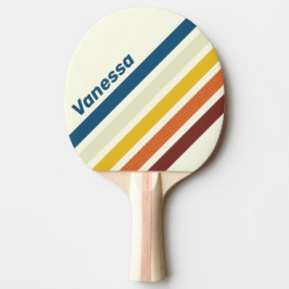 Raquete De Ping Pong Listras Antigas de Cinco Ângulos com Nome