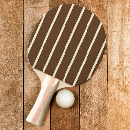Raquete De Ping Pong Listras Cor Marrom Floresta Profunda