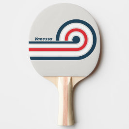 Raquete De Ping Pong Listras Curl Warbird com Nome
