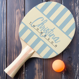 Raquete De Ping Pong Listras de Bala de Polo de Meados do Século Nome d