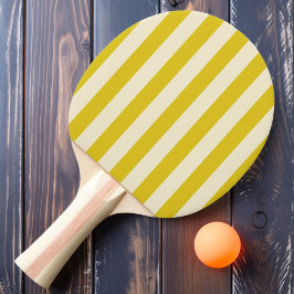 Raquete De Ping Pong Listras de Polo Cor Limão Escuro