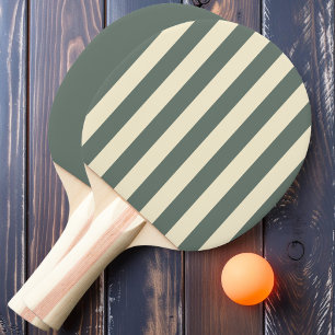 Raquete De Ping Pong Listras e Cor Sólida Cinza Quente Polo
