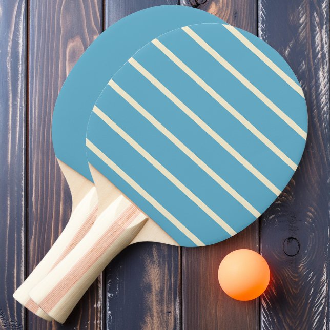 Raquete De Ping Pong Listras e Sólido Aqua Sky (Criador carregado)