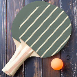 Raquete De Ping Pong Listras e Sólido Cinza Quente