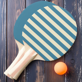 Raquete De Ping Pong Listras e Sólido Deep Aqua Polo