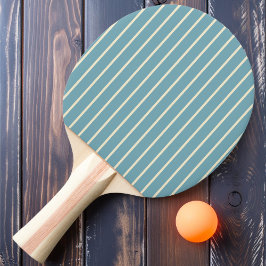 Raquete De Ping Pong Listras Finas Cor de Aquário Morno da Tarde