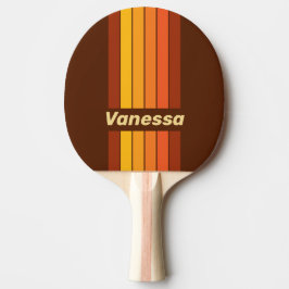 Raquete De Ping Pong Listras Finas em Estilo Clássico com Nome