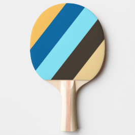 Raquete De Ping Pong Listras Negras Retro Murmur
