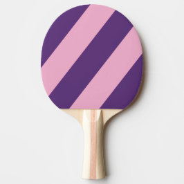 Raquete De Ping Pong Listras Ousadas Céu Rosa Retrô