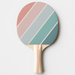 Raquete De Ping Pong Listras Ousadas Conchas Marinhas Macias Vintage