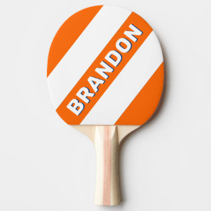 Raquete De Ping Pong Listras Ousadas da Cidade Grande Clássicas com Nom