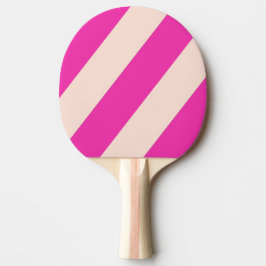Raquete De Ping Pong Listras Ousadas de Bubblegum Retrô