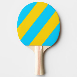 Raquete De Ping Pong Listras Ousadas de Verão Retrô na Praia