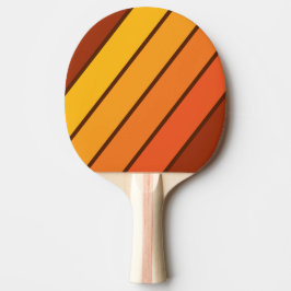 Raquete De Ping Pong Listras Ousadas Estilo Vintage