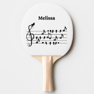 Raquete De Ping Pong Livre como pássaro, pássaros cantores atuando como