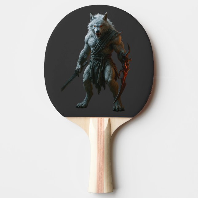 Raquete De Ping Pong Lobisomem Ártico (Frente)