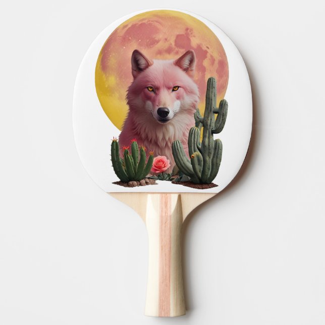 Raquete De Ping Pong Lobo Seis: (Frente)