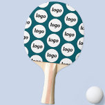 Raquete De Ping Pong Logotipo de padrão comercial Promocional verde<br><div class="desc">Simples design de padrão de logotipo para promover a lealdade da marca e promover sua pequena empresa. Substitua o logotipo pelo seu para personalizar. Use-os você mesmo,  para patrocínio esportivo,  ou para seu funcionarios,  funcionários,  clientes e clientes.</div>
