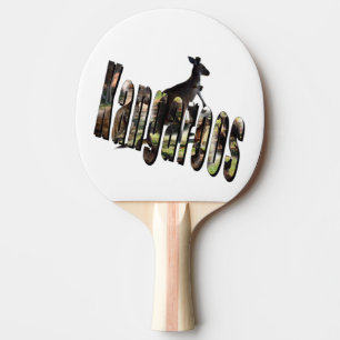 Raquete De Ping Pong Logotipo E Roo Dimensionais De Kangaroo,