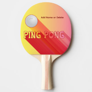 Raquete De Ping Pong Long Shadow Personalization Gradiant Colors Sports