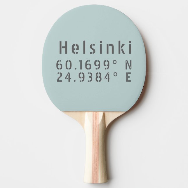 Raquete De Ping Pong Longitude de Helsinki Latitude (Frente)