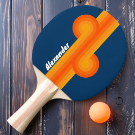 Raquete De Ping Pong Loop de distribuição de vinhetas com nome