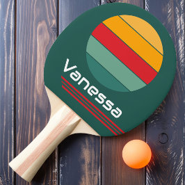 Raquete De Ping Pong Loop Verde de Rotação Retroativa