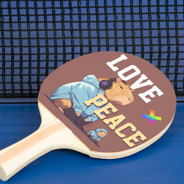 Raquete De Ping Pong LOVE × CAPYBARA - Custom (Criador carregado)