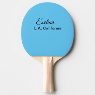 Raquete De Ping Pong Lugar de texto simples e mínimo adicione seu nome