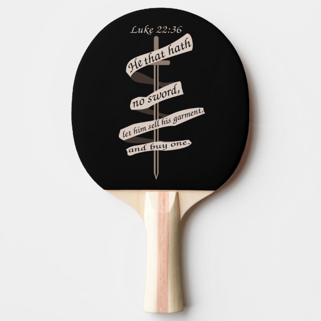 Raquete De Ping Pong Luke Advice Comprar uma Espada (Frente)