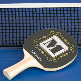 Raquete De Ping Pong Luxury minimal Modern monogram