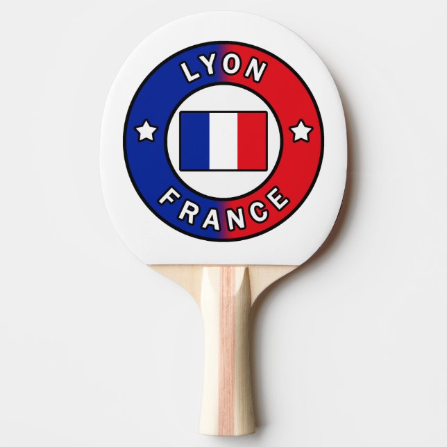 Raquete De Ping Pong Lyon França (Frente)