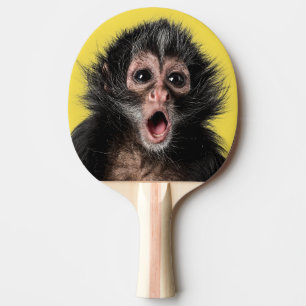 Raquete De Ping Pong Macaco Surpreso com Duas Expressões