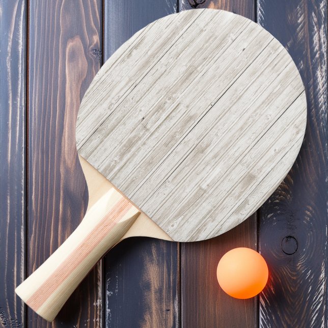Raquete De Ping Pong Madeira Branca Lavada (Criador carregado)