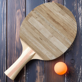 Raquete De Ping Pong Madeira de Cinza Clara
