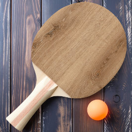 Raquete De Ping Pong Madeira de Teca Leve