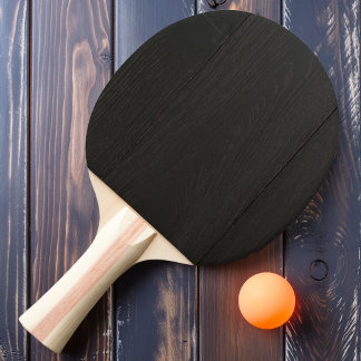 Raquete De Ping Pong Madeira Preta Escura