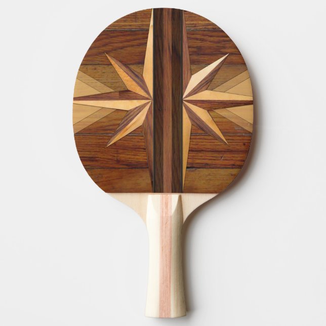 Raquete De Ping Pong Madeira Retro-Russa (Frente)