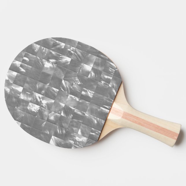 Raquete De Ping Pong Madre Pérola (Lateral do verso)