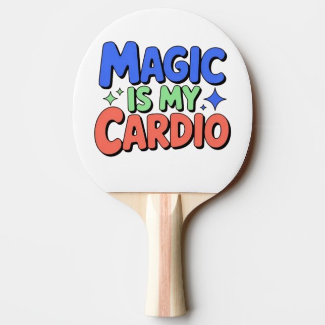 Raquete De Ping Pong Magic Is My Cardio – Funny Witchy Ping Pong Paddle (Verso)