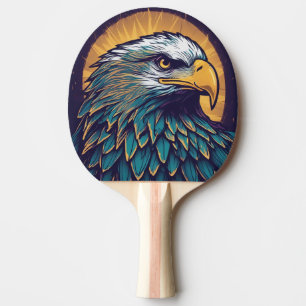 Raquete De Ping Pong Maiestoso Bald Eagle