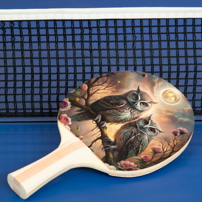 Raquete De Ping Pong Majestic Owl Design (Insitu)
