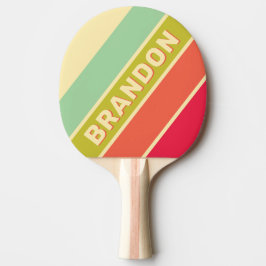 Raquete De Ping Pong Manteiga Cremosa Silêncio Listras Grossas com Nome