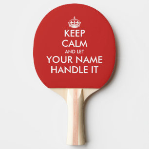 Raquete De Ping Pong Mantenha o calmand deixe o punho ele pá do pong d