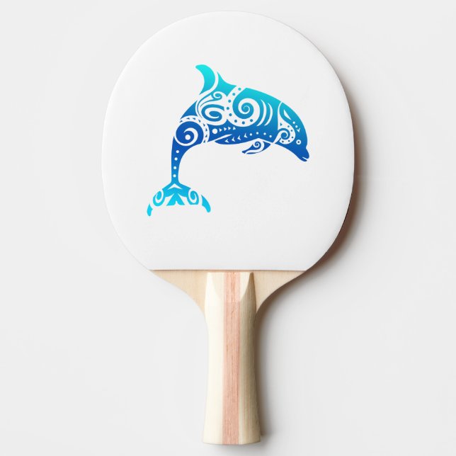 Raquete De Ping Pong Maori Dolphin Polynésia - Presente de Tatuagem na  (Frente)