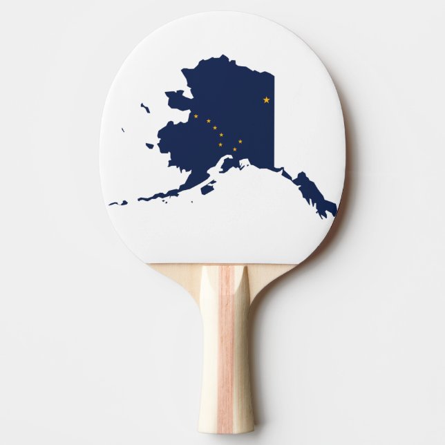 RAQUETE DE PING PONG MAPA DE ALASKA (Frente)