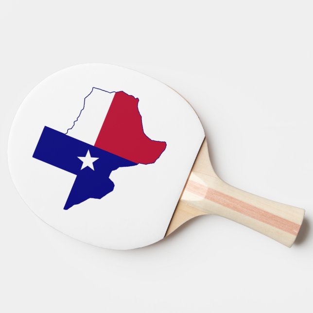 Raquete De Ping Pong Mapa de Sinalizador do Texas (Lateral)